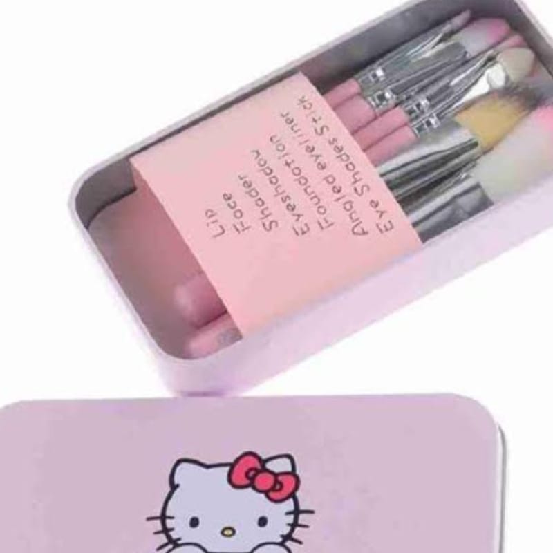 Makeup Brush Set, Pack Of 7(Hello Kity)🎀